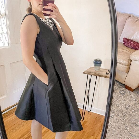 Kate Spade Embellished Cambria Dress Black 2 - Picture 2 of 7